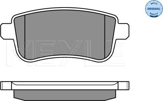 Meyle 025 248 2015 - Brake Pad Set, disc brake www.parts5.com