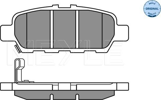 Meyle 025 248 7113/W - Set placute frana,frana disc www.parts5.com