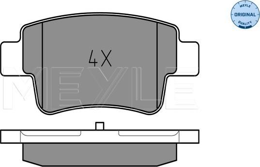 Meyle 025 243 4917 - Brake Pad Set, disc brake www.parts5.com