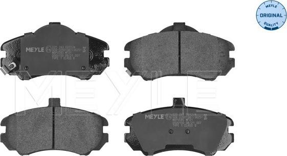 Meyle 025 243 6917/W - Bremsbelagsatz, Scheibenbremse www.parts5.com