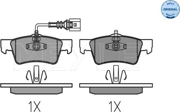 Meyle 025 243 6819 - Set placute frana,frana disc www.parts5.com