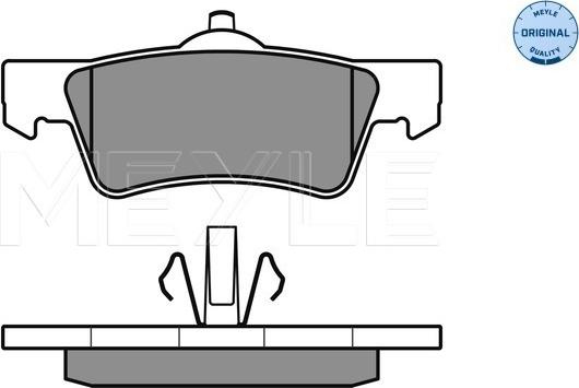 Meyle 025 243 6719/W - Set placute frana,frana disc www.parts5.com