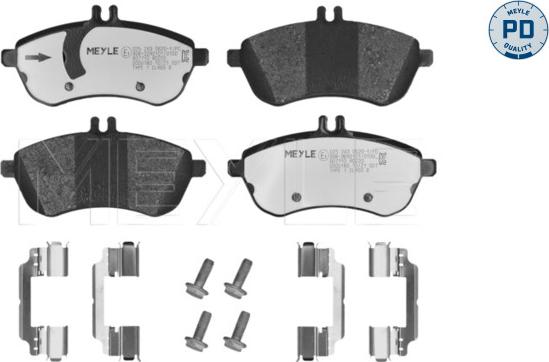 Meyle 025 243 0620-1/PD - Piduriklotsi komplekt,ketaspidur www.parts5.com