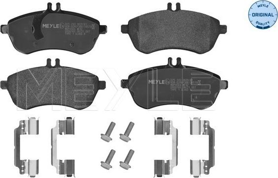 Meyle 025 243 0620/K1 - Piduriklotsi komplekt,ketaspidur www.parts5.com