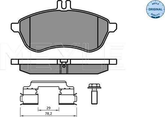 Meyle 025 243 0620/K2 - Piduriklotsi komplekt,ketaspidur www.parts5.com