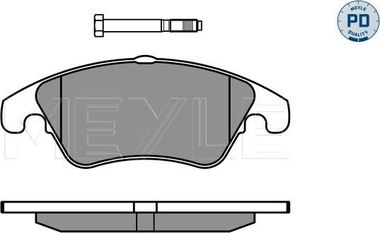 Meyle 025 243 1019/PD - Piduriklotsi komplekt,ketaspidur www.parts5.com