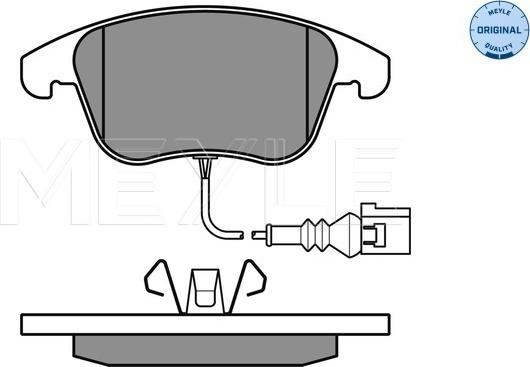 Meyle 025 243 3219/W - Bremsbelagsatz, Scheibenbremse www.parts5.com