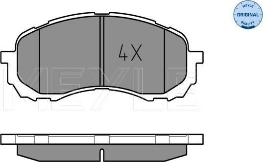 Meyle 025 243 7217/W - Sada brzdových destiček, kotoučová brzda www.parts5.com