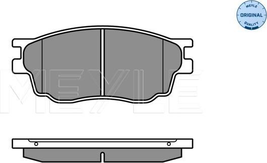 Meyle 025 242 4616/W - Set placute frana,frana disc www.parts5.com