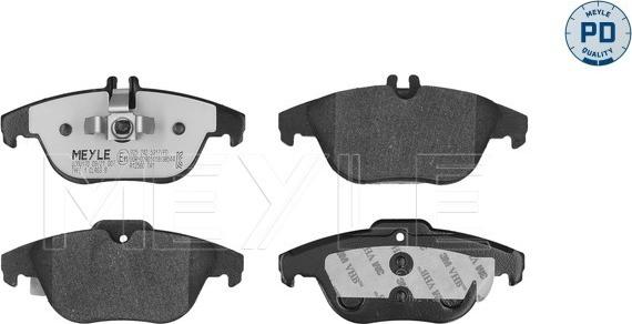 Meyle 025 242 5317/PD - Kit de plaquettes de frein, frein à disque www.parts5.com