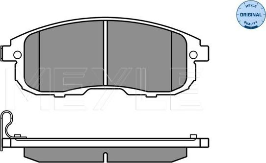 Meyle 025 242 8016/W - Fékbetétkészlet, tárcsafék www.parts5.com