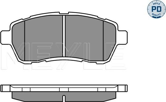 Meyle 025 242 8316/PD - Kit de plaquettes de frein, frein à disque www.parts5.com