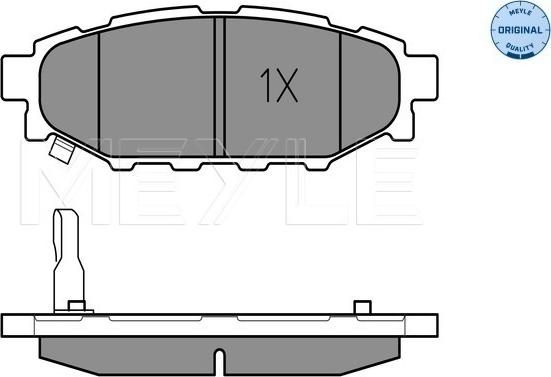 Meyle 025 242 7114/W - Brake Pad Set, disc brake www.parts5.com