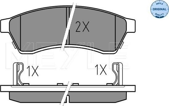 Meyle 025 247 4414/W - Brake Pad Set, disc brake www.parts5.com