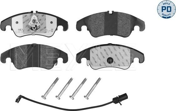 Meyle 025 247 4319/PD - Sada brzdových platničiek kotúčovej brzdy www.parts5.com