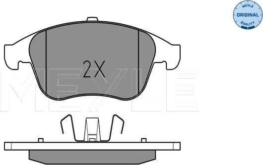 Meyle 025 247 0917 - Sada brzdových destiček, kotoučová brzda www.parts5.com