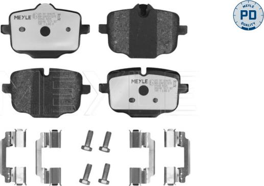 Meyle 025 247 0318/PD - Set placute frana,frana disc www.parts5.com