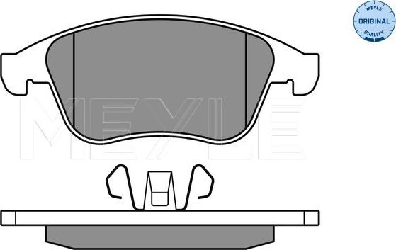 Meyle 025 247 1018 - Kit de plaquettes de frein, frein à disque www.parts5.com