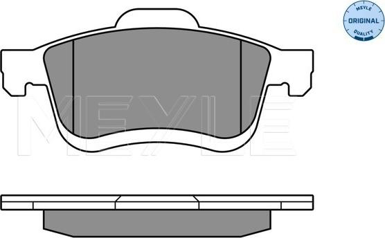 Meyle 025 247 2720/W - Тормозные колодки, дисковые, комплект www.parts5.com