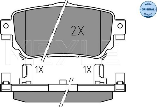 Meyle 025 259 6515 - Brake Pad Set, disc brake www.parts5.com