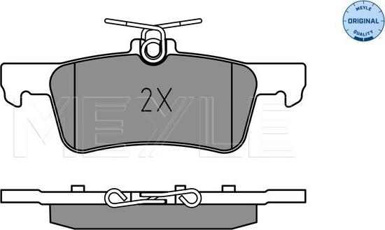 Meyle 025 259 6816 - Brake Pad Set, disc brake www.parts5.com