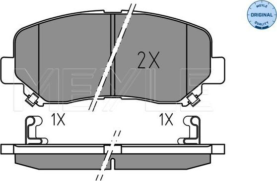 Meyle 025 255 6416 - Тормозные колодки, дисковые, комплект www.parts5.com