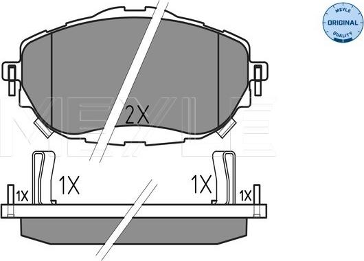 Meyle 025 256 9819 - Brake Pad Set, disc brake www.parts5.com