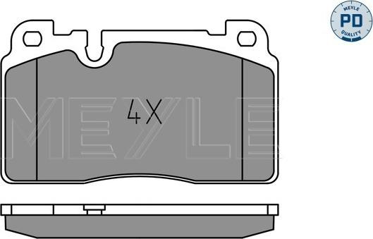 Meyle 025 256 4317/PD - Комплект спирачно феродо, дискови спирачки www.parts5.com