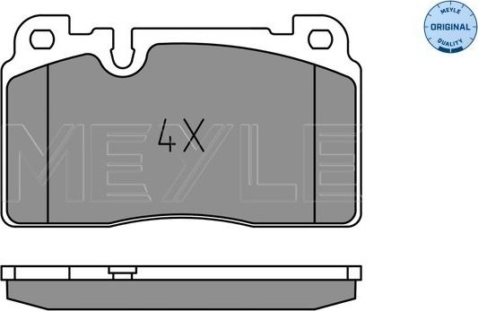 Meyle 025 256 4317 - Комплект спирачно феродо, дискови спирачки www.parts5.com