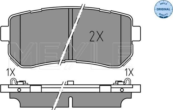 Meyle 025 256 7716 - Set placute frana,frana disc www.parts5.com