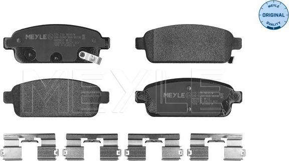 Meyle 025 250 9616/W - Set placute frana,frana disc www.parts5.com