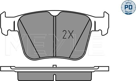 Meyle 025 250 0916/PD - Brake Pad Set, disc brake www.parts5.com