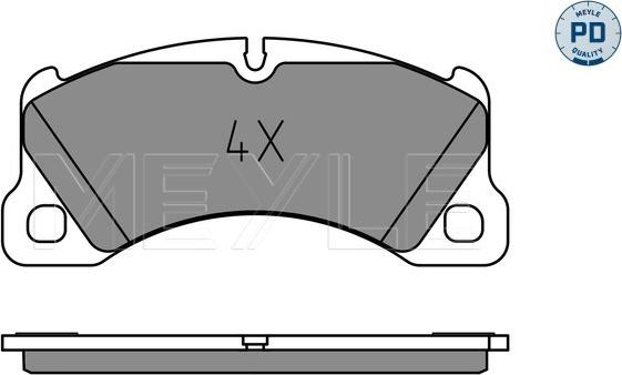 Meyle 025 250 0717/PD - Set placute frana,frana disc www.parts5.com