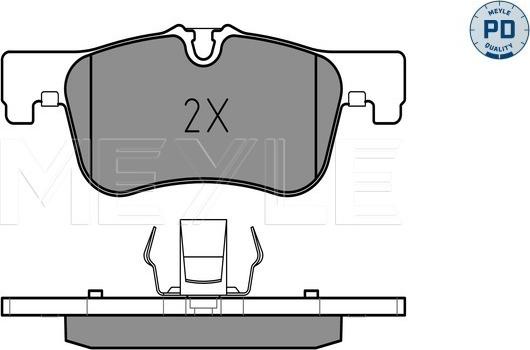 Meyle 025 250 1418/PD - Brake Pad Set, disc brake parts5.com