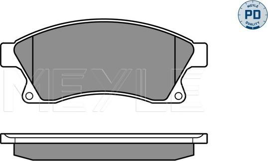 Meyle 025 250 3118/PD - Set placute frana,frana disc www.parts5.com