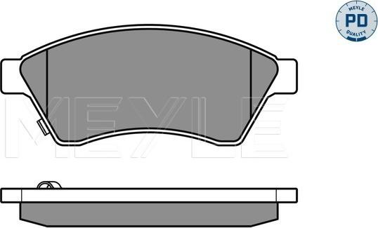 Meyle 025 250 3118/PD - Set placute frana,frana disc www.parts5.com