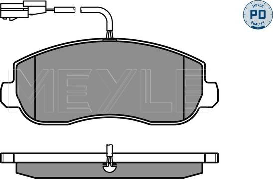 Meyle 025 251 4718/PD - Fékbetétkészlet, tárcsafék www.parts5.com