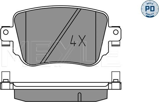 Meyle 025 251 0917/PD - Brake Pad Set, disc brake www.parts5.com