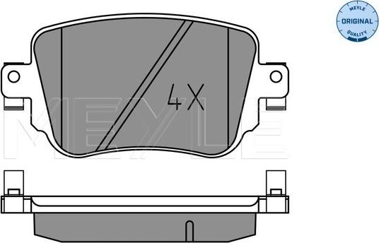 Meyle 025 251 0917 - Brake Pad Set, disc brake www.parts5.com