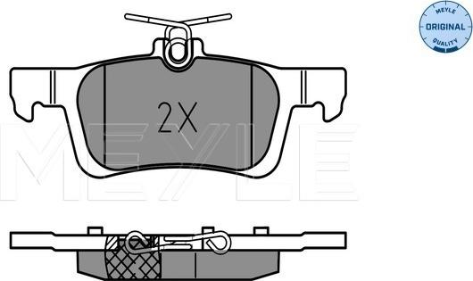 Meyle 025 258 4116 - Juego de pastillas de freno www.parts5.com