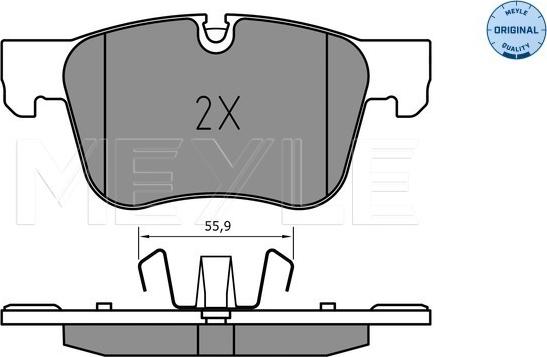 Meyle 025 258 3317 - Brake Pad Set, disc brake www.parts5.com