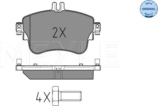 Meyle 025 253 2619 - Fékbetétkészlet, tárcsafék www.parts5.com