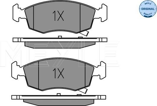 Meyle 025 253 2317 - Fren balata seti, diskli fren www.parts5.com