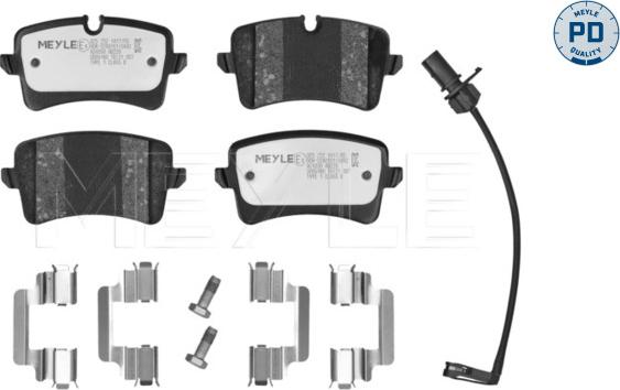 Meyle 025 252 1417/PD - Тормозные колодки, дисковые, комплект www.parts5.com