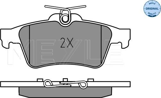 Meyle 025 252 1817 - Sada brzdových destiček, kotoučová brzda www.parts5.com