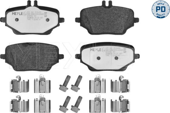 Meyle 025 262 1519/PD - Brake Pad Set, disc brake www.parts5.com