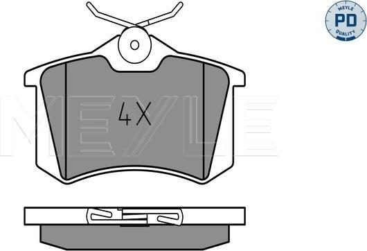 Meyle 025 209 6115/PD - Set placute frana,frana disc www.parts5.com