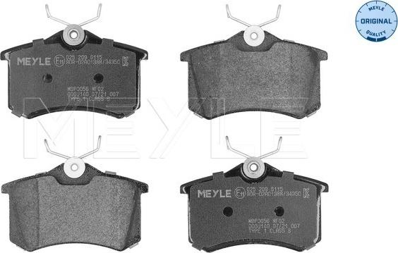 Meyle 025 209 6115 - Jarrupala, levyjarru www.parts5.com