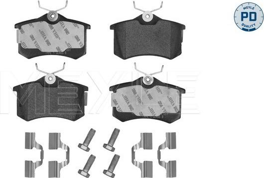 Meyle 025 209 6117/PD - Set placute frana,frana disc www.parts5.com