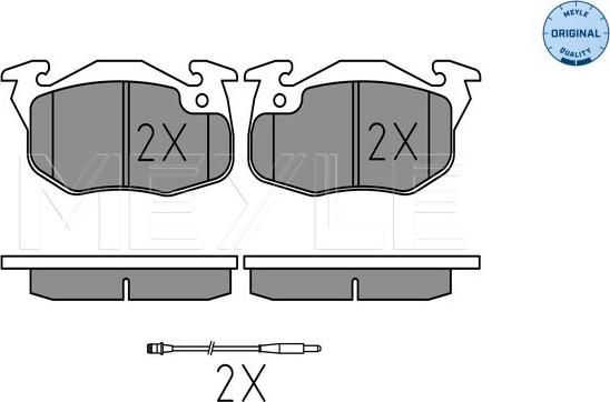 Meyle 025 209 0518/W - Fékbetétkészlet, tárcsafék www.parts5.com